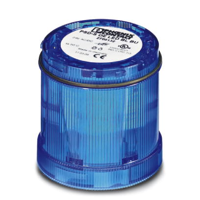 Phoenix Contact 70mm Tower Light Light Module; PSD-S OE LED BL BU; LED; Blinking; 24VAC/DC; Blue